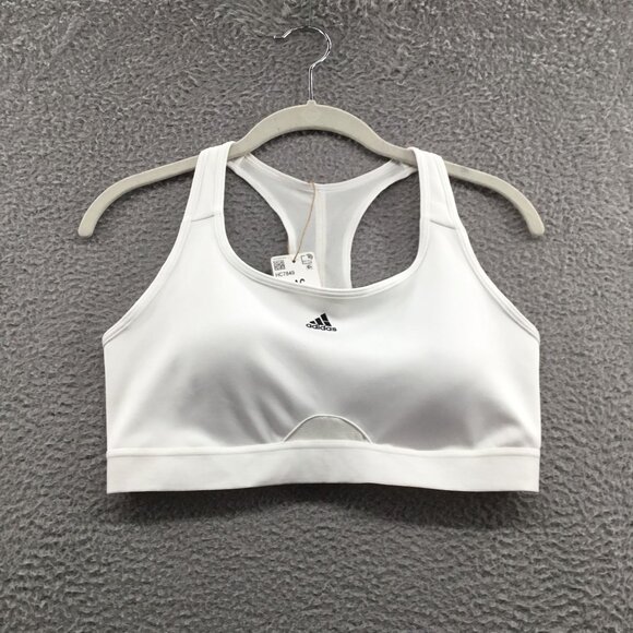 Adidas Powerreact Medium Support Bra‎ White L - Picture 3 of 6